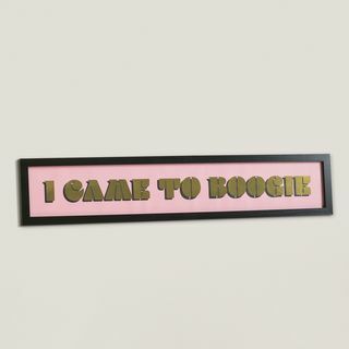 جئت إلى Boogie Pink & Gold Wall Art