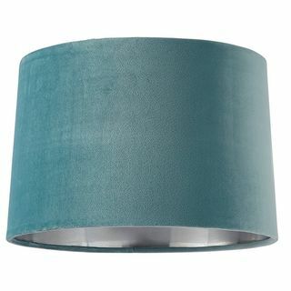 منزل جميل Samet Velvet Drum Shade - Duck Egg