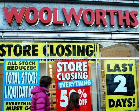 Woolworths يغلق في برايتون انجلترا ديسمبر 2008