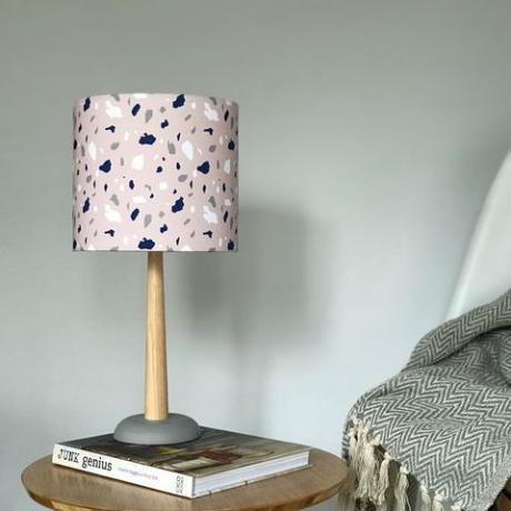 Pink Terrazzo Style Lampshade Elmtreetextiles، etsy.com، £ 35