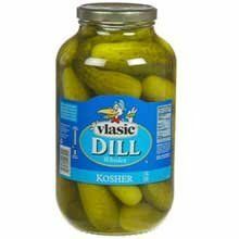 Vlasic Whole Kosher Pickles (4 case ، 1 جالون جرة)